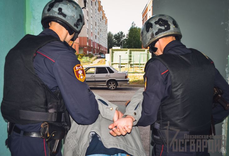 В Пензе сотрудники вневедомственной охраны Росгвардии задержали мужчину, находившегося в розыске за совершение кражи