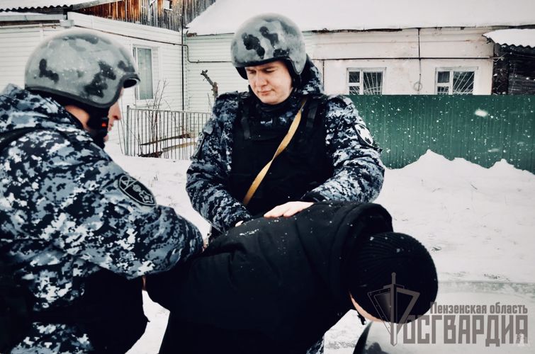 В Пензе сотрудники Росгвардии задержали мужчину, который устроил танцы на крыше машины 