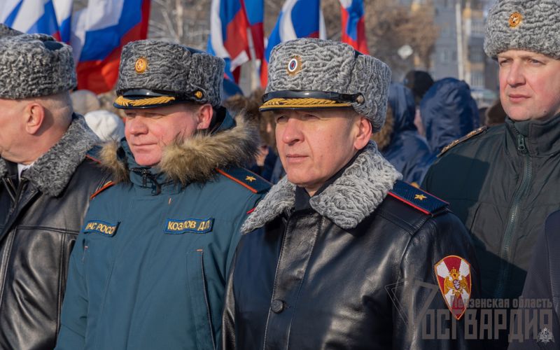 Начальник Управления Росгвардии по Пензенской области принял участие в церемонии, посвященной Дню защитника Отечества