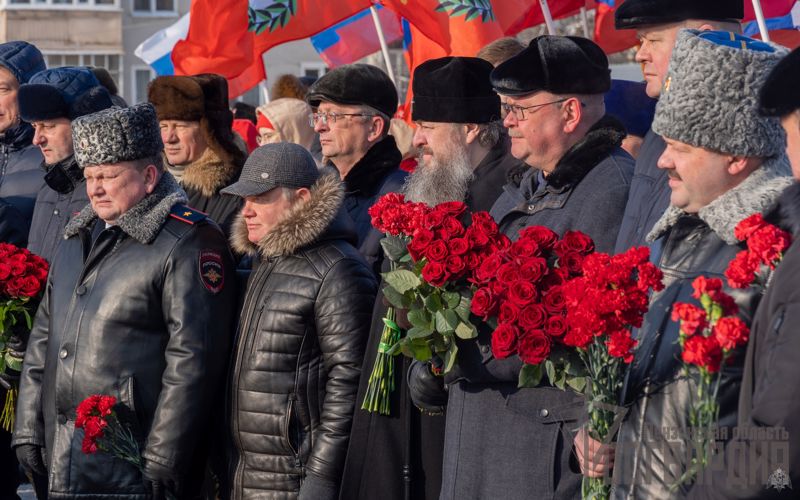 Начальник Управления Росгвардии по Пензенской области принял участие в церемонии, посвященной Дню защитника Отечества