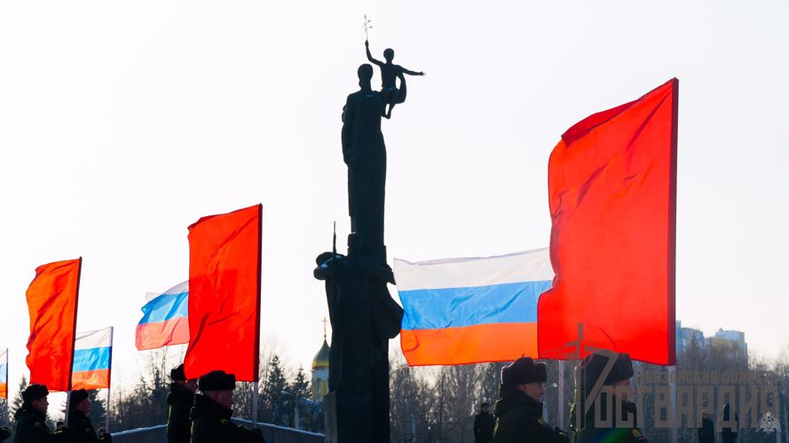 Начальник Управления Росгвардии по Пензенской области принял участие в церемонии, посвященной Дню защитника Отечества