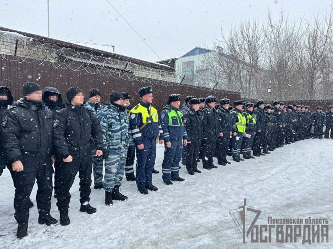 В Пензенской области при участии бойцов Росгвардии прошел массовый рейд