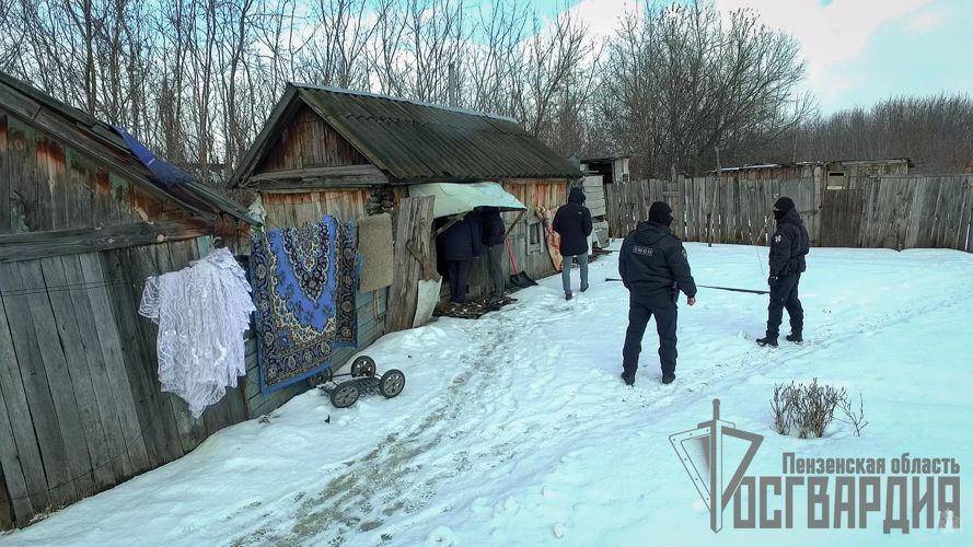 В Пензенской области при участии бойцов Росгвардии прошел массовый рейд