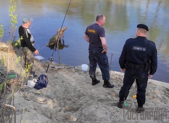 В Пензенской области сотрудники ОМОН Росгвардии провели рейд в зоне рыболовства