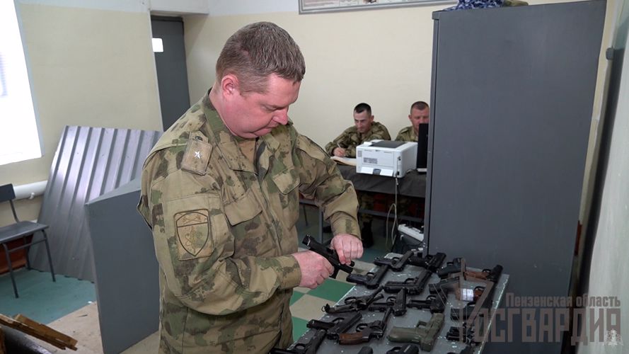 В Пензенской области Росгвардия проводит уничтожение изъятого оружия