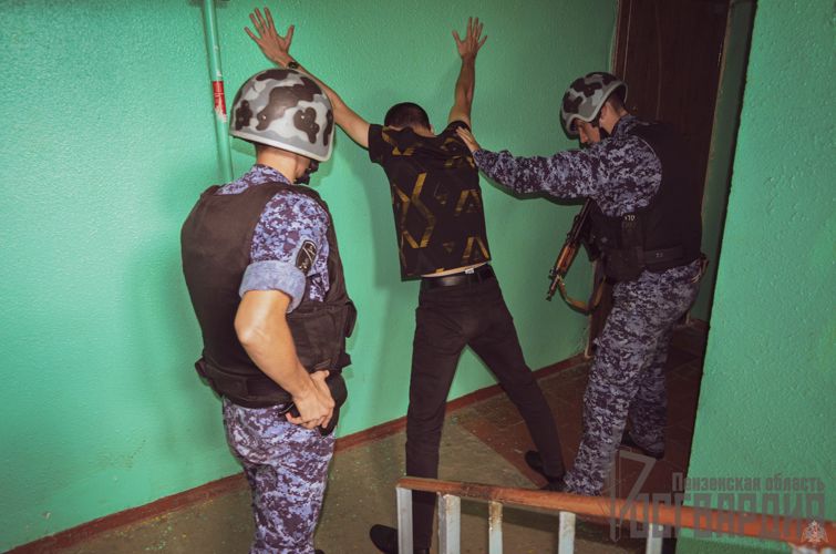 В Пензе сотрудники Росгвардии задержали мужчину, избившего свою знакомую в ее квартире