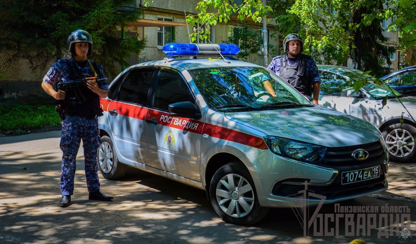 В Пензе сотрудники Росгвардии задержали подозреваемого в хулиганских действиях