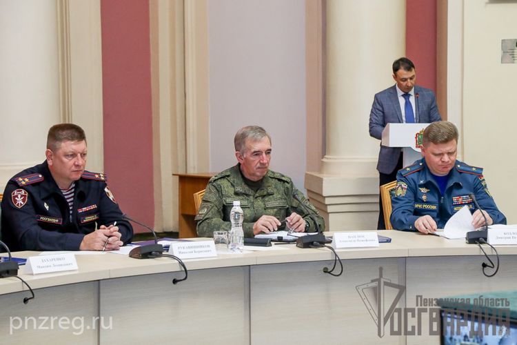 При участии сотрудников Росгвардии в правительстве Пензенской области обсудили вопросы безопасности школ