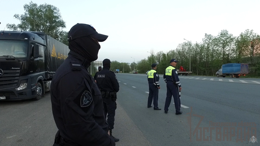 В Пензенской области спецназ Росгвардии и представители Госавтоинспекции провели совместный рейд  
