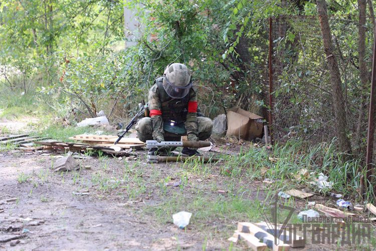 РОСГВАРДЕЙЦЫ ИЗЪЯЛИ ОРУЖИЕ И БОЕПРИПАСЫ ПРИ ВЫПОЛНЕНИИ ЗАДАЧ В ЛНР (ВИДЕО)