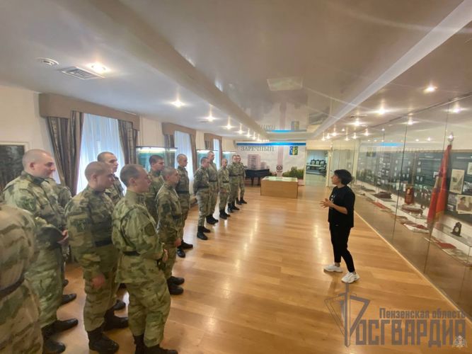 Курсанты Саратовского военного института войск национальной гвардии Российской Федерации, посетили краеведческий музей г. Заречный Пензенской области
