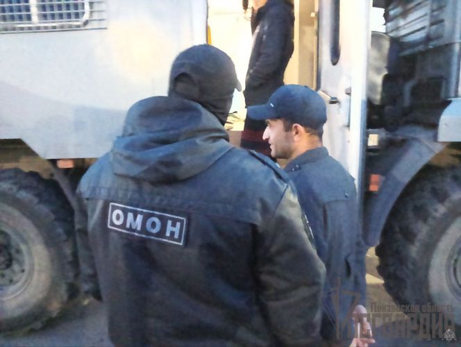 При участии ОМОН в Пензе проведены мероприятия по проверке соблюдения миграционного законодательства