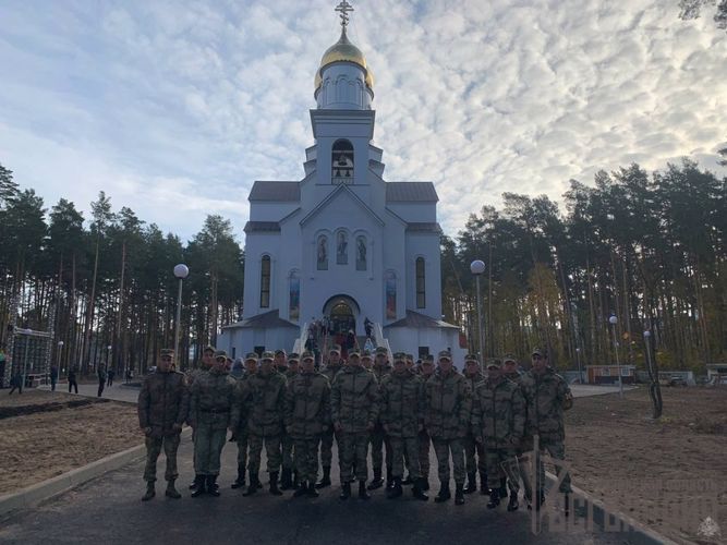 В Пензенской области военнослужащие Росгвардии приняли участие в открытии православного храма