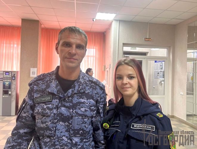 В Пензенской области сотрудник Росгвардии принял участие в присяге новых бойцов отряда содействия полиции «Тигр»