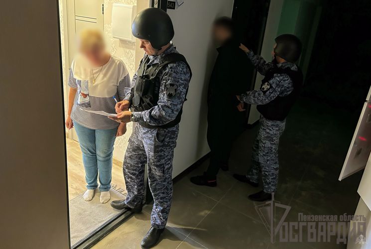 Мужчина, подозреваемый в совершении противоправных действий был задержан пензенскими росгвардейцами