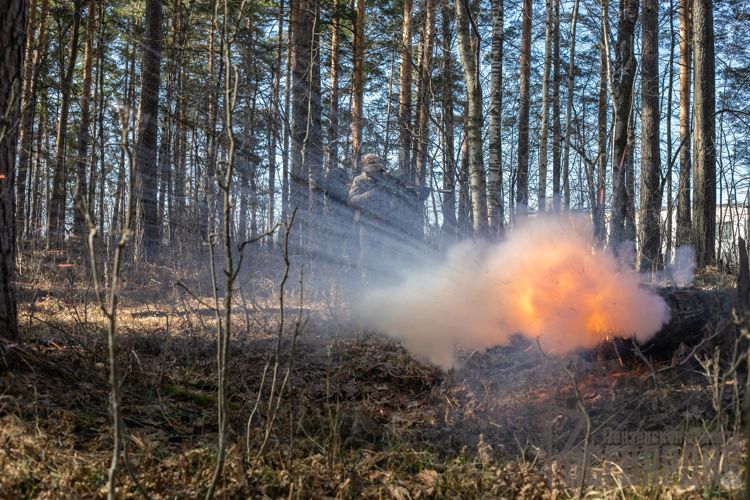 Фоторепортаж о тренировке разведывательного подразделения Росгвардии в Пензенской области