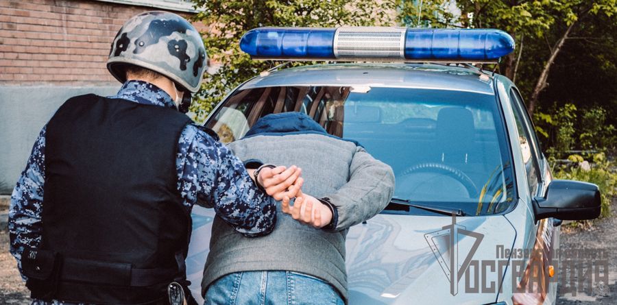  Пензе сотрудниками Росгвардии был задержан мужчина, подозреваемый в нанесении телесных повреждений товарищу