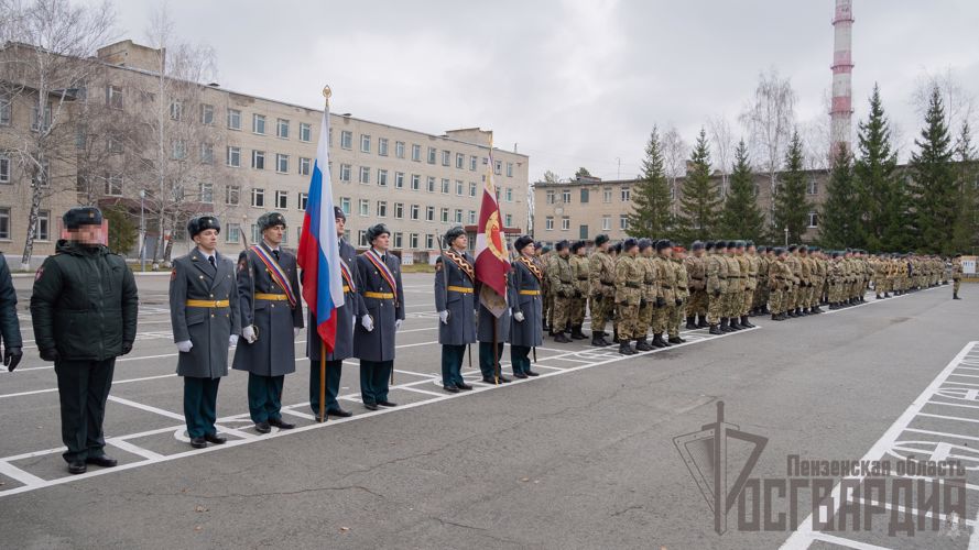 В Пензенской области состоялся ритуал вручения Боевого знамени воинской части Росгвардии