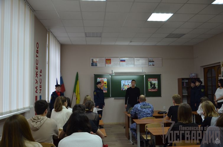 В Пензе открыли Парту Героя в честь погибшего воина правопорядка