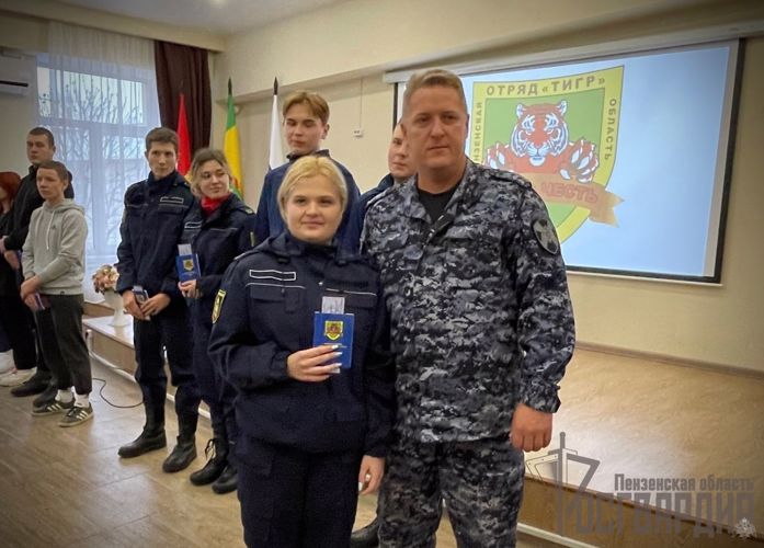 В Пензенской области представители Росгвардии приняли участие в присяге новых бойцов отряда содействия полиции «Тигр»