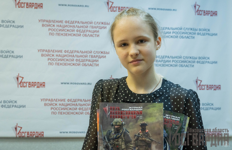В Пензе росгвардейцы исполнили новогоднюю мечту юного журналиста