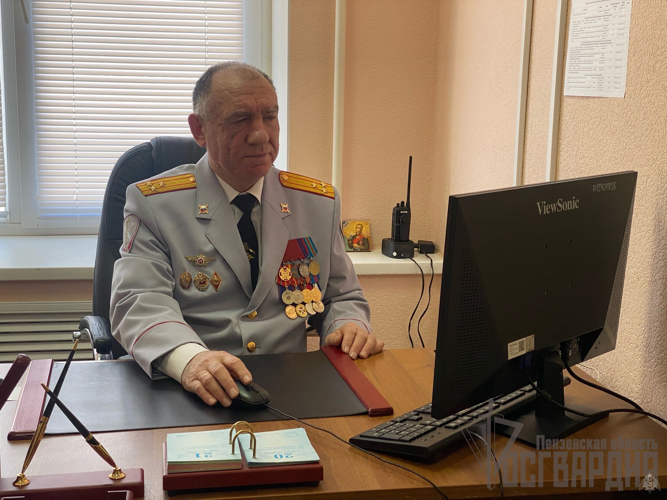Росгвардейцы из Мордовии и Пензы организовали телемост для ветеранов службы