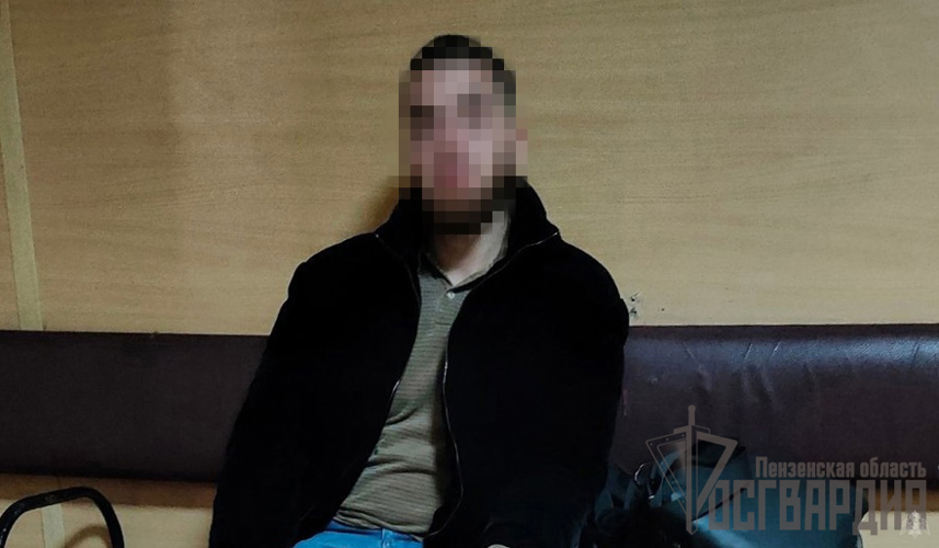 В Пензе мужчина, отказывавший оплачивать счет в кафе был задержан сотрудниками Росгвардии