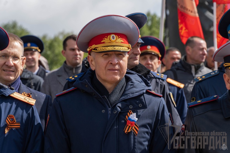 В Пензенской области росгвардейцы приняли участие в торжественной церемонии 9 Мая