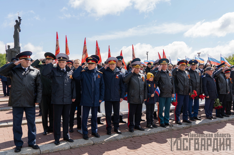 В Пензенской области росгвардейцы приняли участие в торжественной церемонии 9 Мая