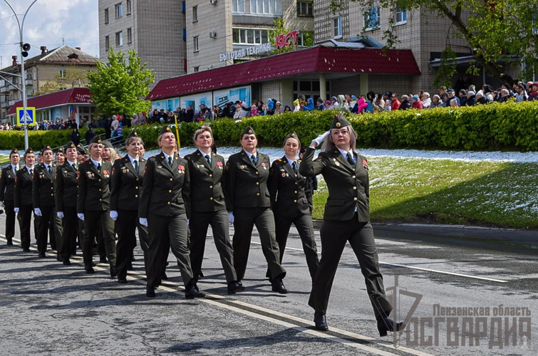 В Пензенской области военнослужащие Росгвардии приняли участие в параде, посвященном 79-ой годовщине Победы в Великой Отечественной войне