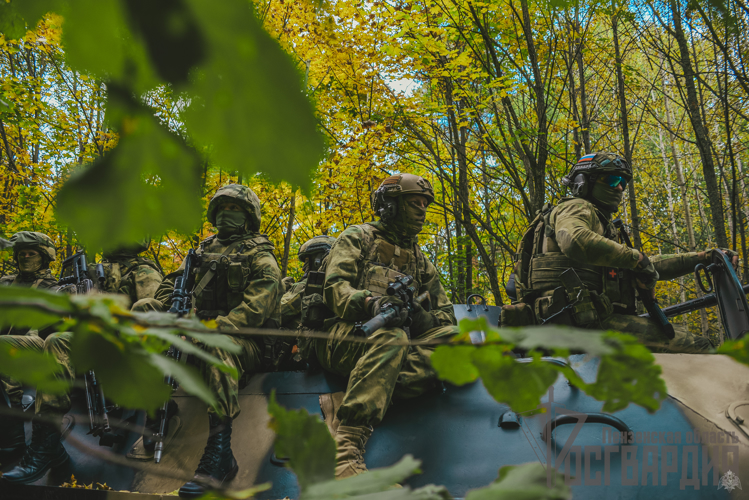 В Пензенской области на полигоне прошли занятия спецназовцев Росгвардии