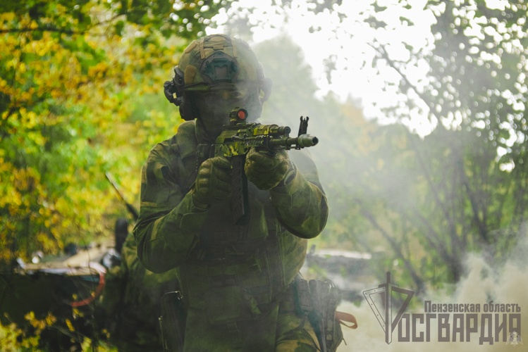В Пензенской области на полигоне прошли занятия спецназовцев Росгвардии