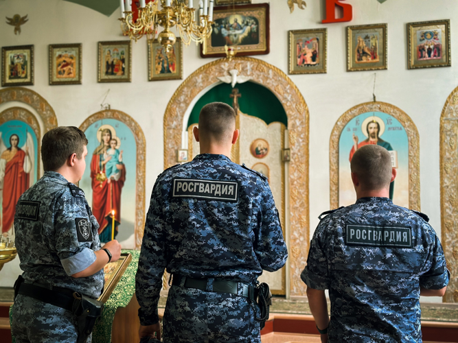 Пензенские росгвардейцы почтили память своего небесного покровителя – святого равноапостольного князя Владимира