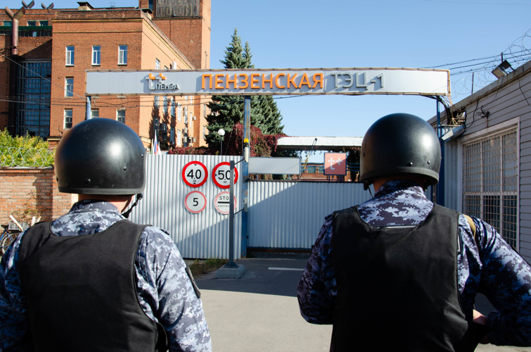 В Пензе состоялись тактико-специальные учения росгвардейцев на ТЭЦ