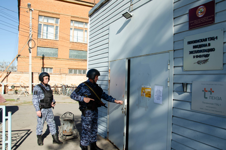В Пензе состоялись тактико-специальные учения росгвардейцев на ТЭЦ