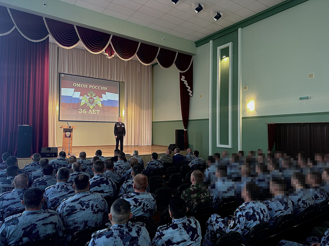 В Пензе состоялось мероприятие, посвященное 36-ой годовщине со дня образования ОМОН в России