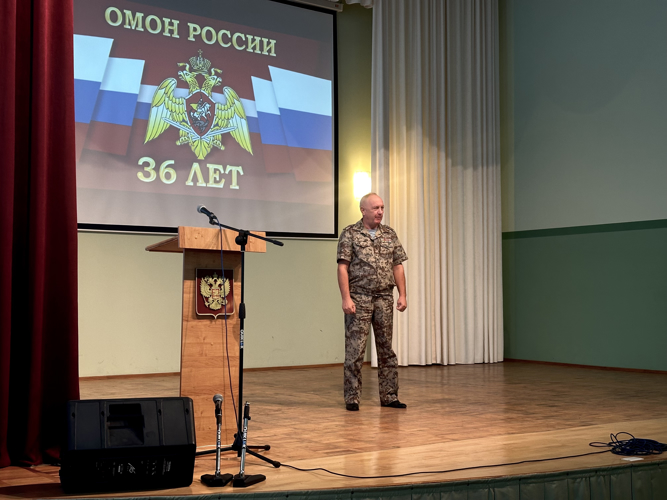 В Пензе состоялось мероприятие, посвященное 36-ой годовщине со дня образования ОМОН в России