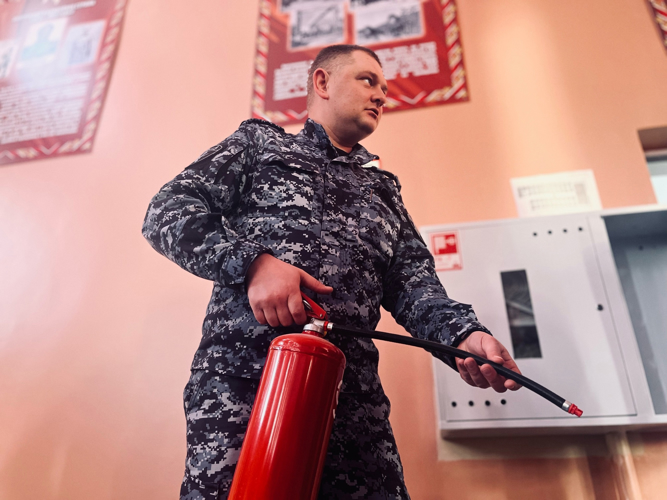 В Управлении Росгвардии по Пензенской области состоялась противопожарная тренировка