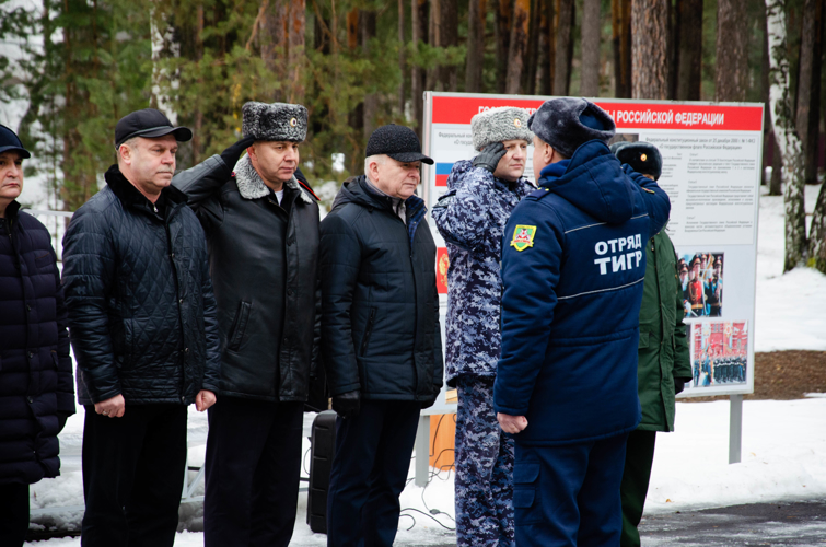 Представители Росгвардии Пензенской области приняли участие в открытии зимних сборов отряда «Тигр»
