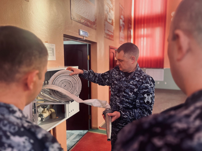 В Управлении Росгвардии по Пензенской области состоялась противопожарная тренировка