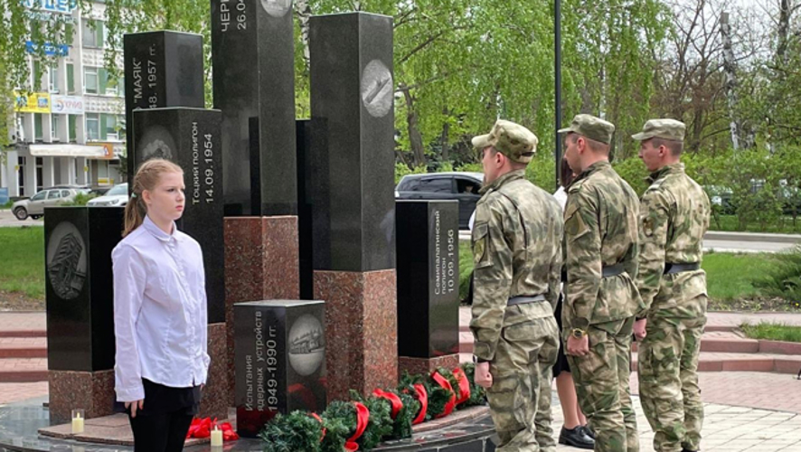 В Заречном военнослужащие Росгвардии приняли участие в памятном митинге, посвященном годовщине аварии на Чернобыльской АЭС