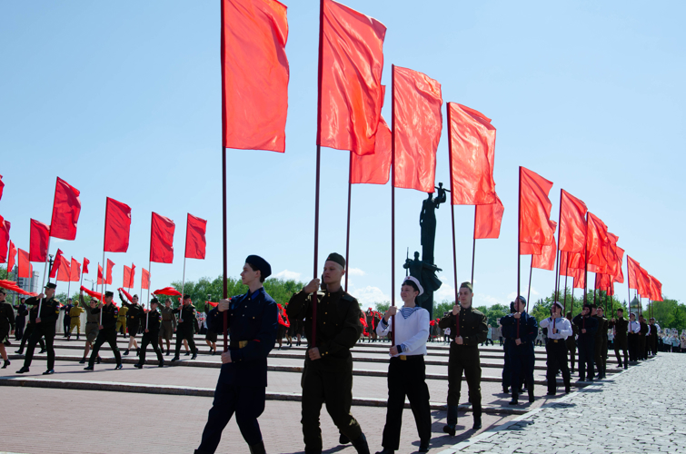 Росгвардейцы приняли участие в торжественной церемонии 9 Мая в Пензе
