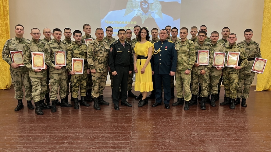 В Заречном состоялось чествование военнослужащих Росгвардии, увольняемых в запас