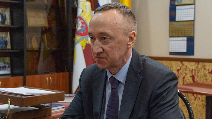 В Пензе СОСТОЯЛАСЬ РАБОЧАЯ ВСТРЕЧА ВРИО НАЧАЛЬНИКА УПРАВЛЕНИЯ РОСГВАРДИИ ПАВЛА ПУЧКОВА С УЧАСТНИКОМ ПРОГРАММЫ «ВРЕМЯ ГЕРОЕВ» МАРАТОМ СИБАЕВЫМ