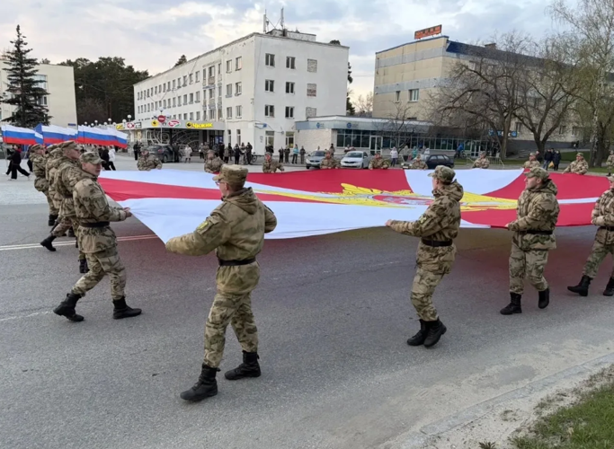 В Пензенской области состоялась патриотическая акция «Флаг Росгвардии» (видео)