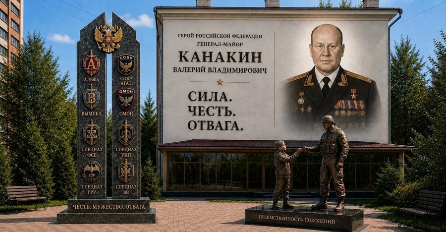 При поддержке Росгвардии в Пензе возводят мемориальный комплекс памяти Героя России Валерия Канакина и погибших сотрудников спецподразделений