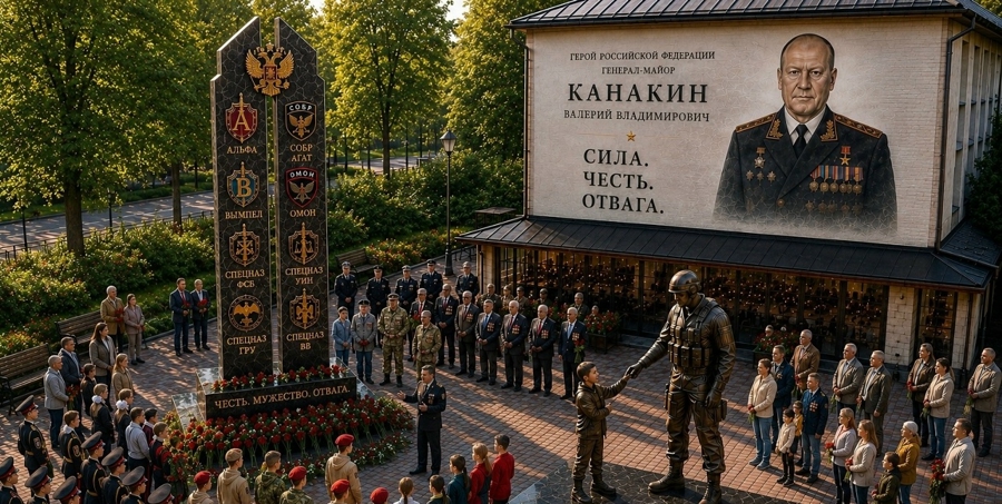 При поддержке Росгвардии в Пензе возводят мемориальный комплекс памяти Героя России Валерия Канакина и погибших сотрудников спецподразделений