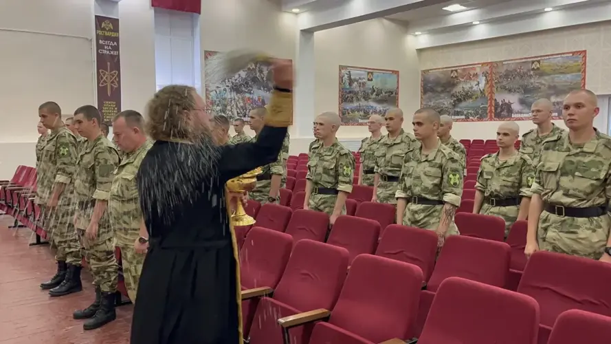 В воинской части Росгвардии в Заречном состоялся молебен в честь Дня Крещения Руси